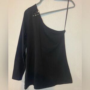 Torrid Black One-Shoulder Top
